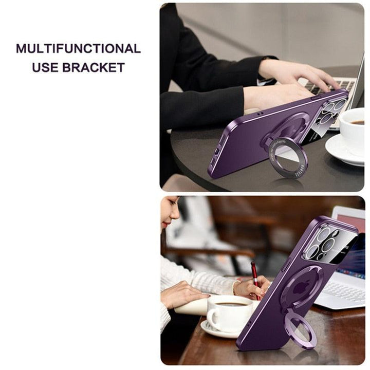 Large Window Folding Stand Holder Magsafe Case for iPhone - ultraphonecases